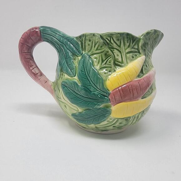 Vintage Bunny Lane By Strata White Rabbit Green Cabbage Easter Tea Pot W/ Lid - Picture 10 of 16